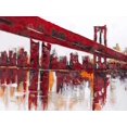 thumbnail image 3 of Pont Rouge - Toile 36"x48 Pouces - Impression à la Demande, 3 of 5