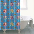 thumbnail image 4 of Mermaid Princess Sea Pattern Shower Curtain 72"x72" ,Bathroom Decorative Shower Curtains Set with 12 Hooks,Modern Waterproof Washable Shower Curtain, 4 of 6
