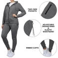 thumbnail image 3 of Women's 2-Piece Fleece-Lined Full Zip Hoodie & Jogger Set, 3 of 5