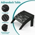 thumbnail image 7 of Hidpriva Outdoor Adirondack Ottoman, HDPE Weather Resistant Folding Footstool for Patio Pool Porch Lawn, Black, 7 of 7
