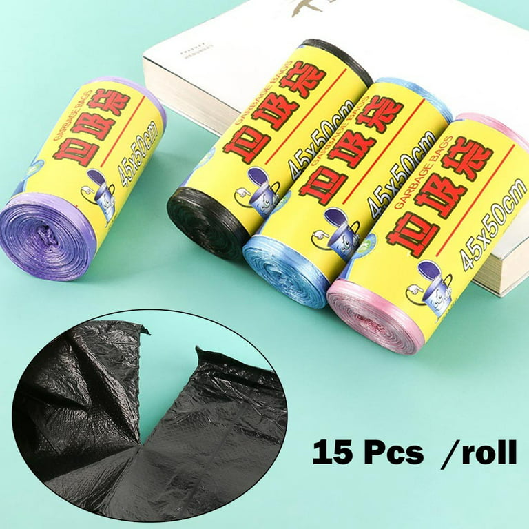Leke Small Trash Bags Unscented Wastebasket Liners Bags for