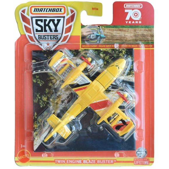Matchbox Sky Busters Moteur Twin Blaze Buster 70 Ans