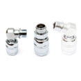 thumbnail image 4 of Soidarity Adaptador de manguera de 360 ​​grados bajo alto segundo tornillo rosca ajustable plateado conector regulador de esnórquel buceo Deportes acuáticos SA-12, 4 of 6