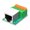 Horizontal, variant on Ciwanning Ethernet Wire Termination Adapter 8P8C RJ45 Female Block Board for Indoor Cable Repairs Organized Box Routing