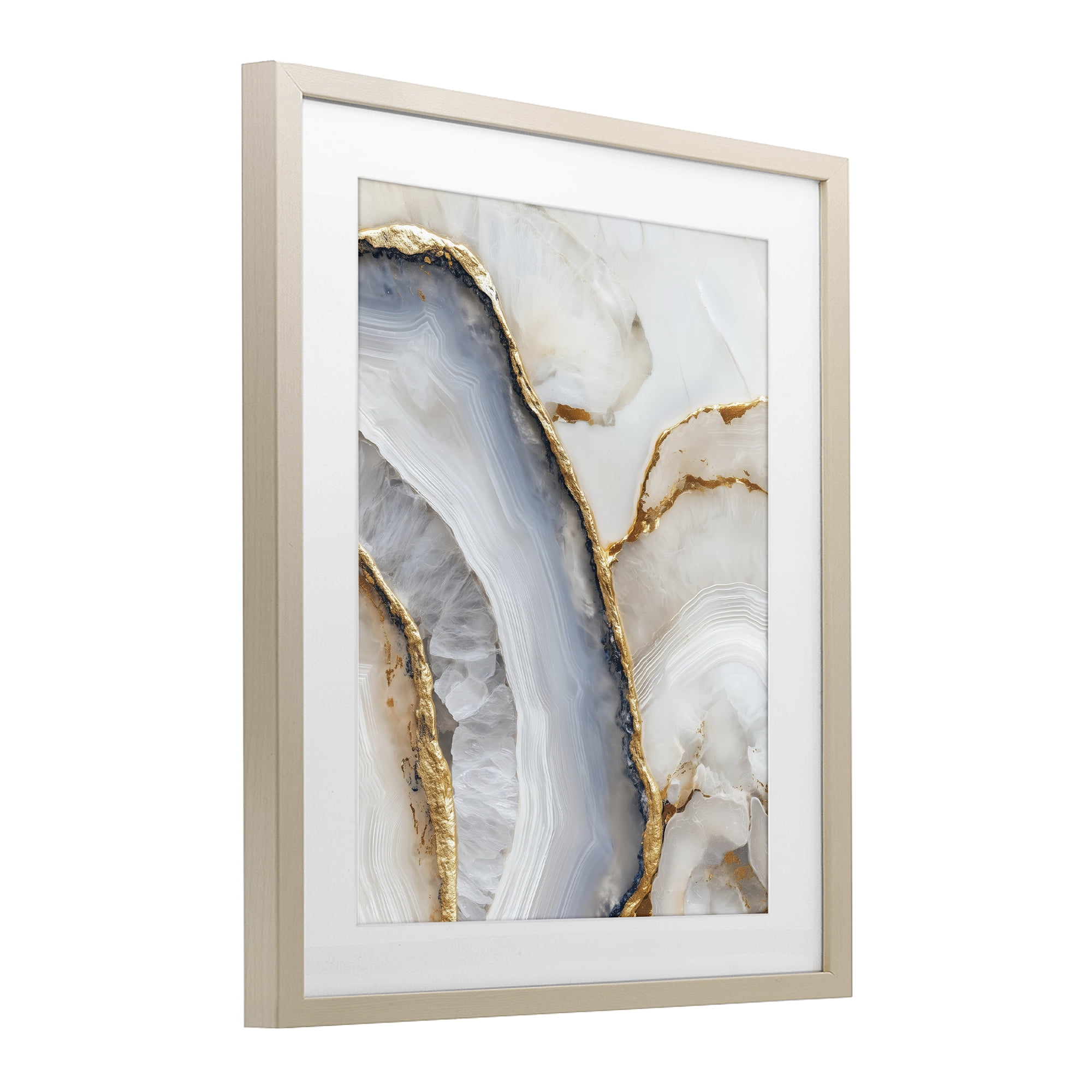 Stupell Industries Golden Marble Flow Birch Framed Print Under Glass, design by Svetlana Aleynikova