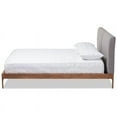 thumbnail image 3 of Bowery Hill Modern Upholstered Full Platform Bed in Grey, 3 of 8