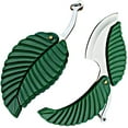 thumbnail image 1 of 2 Pack Mini Portable Green Leaf Knife Business Gift Creative Key Accessories Folding Pocket Knife - Stainless Steel Folding Pocket Keychain Knife - Sharp Compact EDC Easy To Carry, 1 of 9