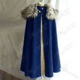 thumbnail image 4 of Disfraz de Halloween 3XL, disfraz medieval para hombre, capa con cuello de piel de invierno, capa de cosplay vikinga, capa gótica de alta calidad para mujer, 4 of 5