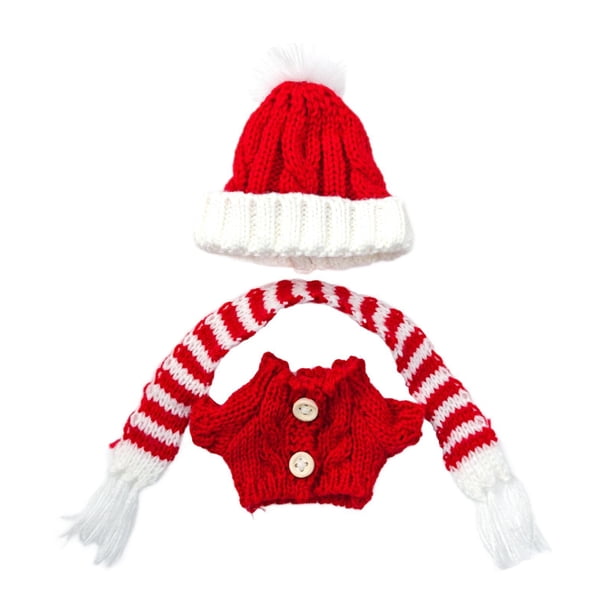 Ropa de muñeca de peluche Baoblaze 15cm-17cm accesorios suaves para fotos disfraz suéter bufanda sombrero