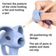 thumbnail image 4 of Ayuda de escritura ZHAOCHENG para niños Guía ergonómica para los dedos Portalápices de silicona 4 piezas, 4 of 5