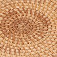 thumbnail image 3 of Woven Round Placemat Natural Rattan Braid Hot Insulation Placemat for Large Vessels Hot Dishes Pan Pot22cm / 8.7in, 3 of 4