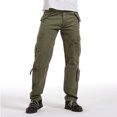 thumbnail image 4 of Pantalones casuales de moda para hombre, de algodón, multibolsillos, 100 % lavables con agua, 4 of 5