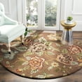 thumbnail image 2 of SAFAVIEH Blossom Abby Floral Flowers Wool Area Rug, Brown/Multi, 2' x 3', 2 of 10