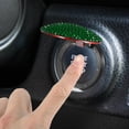 thumbnail image 2 of Bling Car Start Stop Engine Button Cover Green Rhinestone Anti Scratch Decorative Ring Ignition Protective Cover, 2 of 6