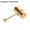 Stainless Steel Gold, variant on Jiaroswwei Unisex Cool Punk Hammer Shape Vibrating Tongue Bar Stud Body Piercing Jewelry