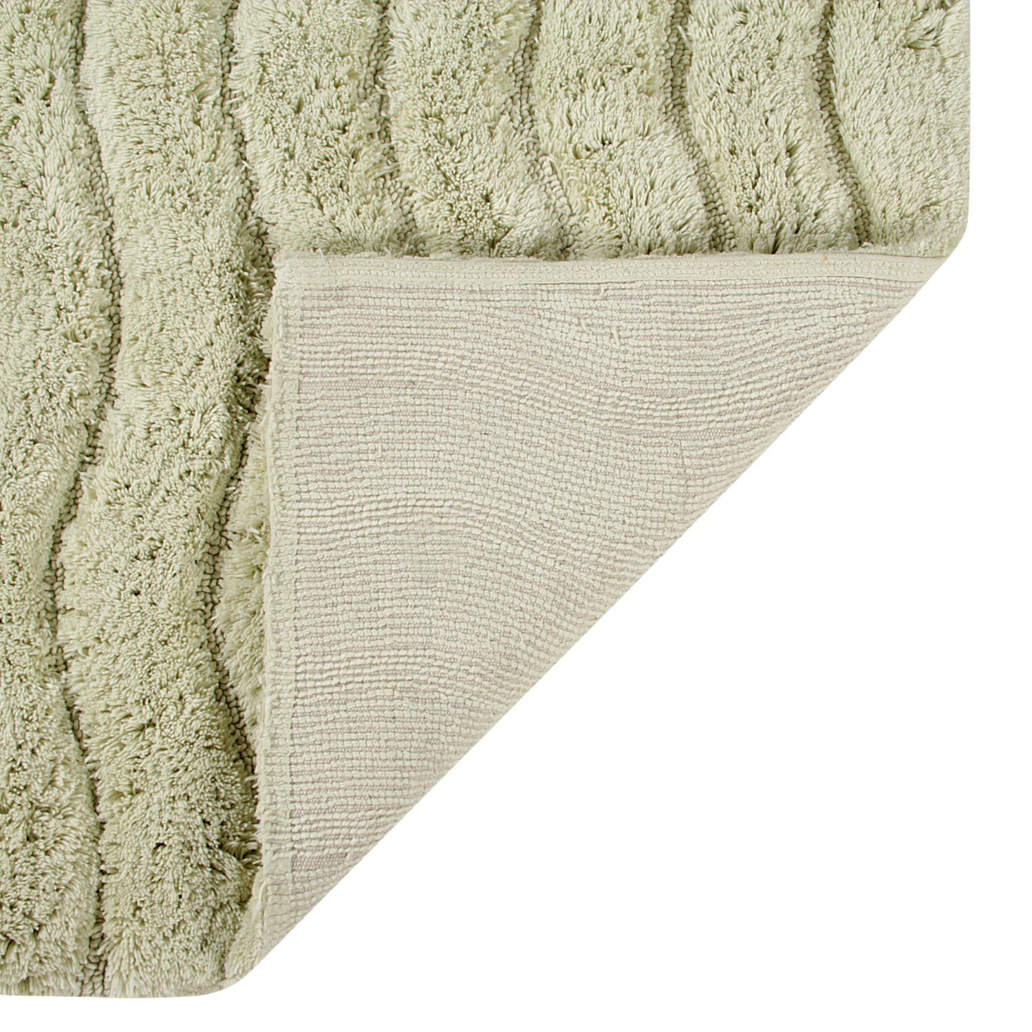 Better Trends Indulgence Tufted Bath Mat Rug 100% Ring Spun Cotton, 20" x 60" Runner, Sage - image 4 of 4