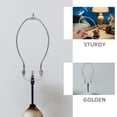 thumbnail image 3 of TABLZONE Table Lamp Parts Harp And Finial Set Silver Iron Adjustable Frame For Reading Corners, 3 of 8