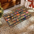 thumbnail image 4 of Interesting Bookshelf Books Flower Door Mats Door Carpets For Entrance Front Door Outdoor Entrance Porch Mats With Polyester Interesting Bookshelf Bo Designer Blanket Throw Rugs for Living Room 8x10, 4 of 4