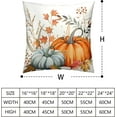 thumbnail image 2 of Orange Blue Pumpkin Pillow Covers 16x16 Fall Maple Leaves Throw Pillow Covers Autumn Decorative Cushion Case for Farmhouse Living Room Couch Patio Set of 2, 2 of 6
