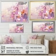 thumbnail image 3 of Designart "Abstract Shades Of Pink And Purple" Abstract Shapes Picture Framed Canvas Wall Art, 3 of 5