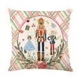 thumbnail image 4 of Fundas de almohada navideñas de Cascanueces de 18 x 18 pulgadas, paquete de 4, fundas de almohada navideñas, decoraciones, fundas de almohada navideñas para exteriores., 4 of 5