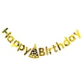 thumbnail image 1 of Conjunto de tarjeta de papel dorado Cateissary 6.5 pies decoraciones de feliz cumpleaños, 1 of 6