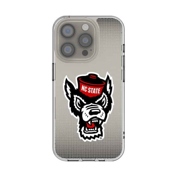 NC State Wolfpack Linen Logo iPhone Clear Case