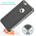 thumbnail image 4 of iPhone 6S Case,iPhone 6 Case, [Red/Black] Rugged Rubber Double Layer Plastic Scratch Resistant Hard Case Cover For iPhone 6S / 6 4.7 Inch, 4 of 4