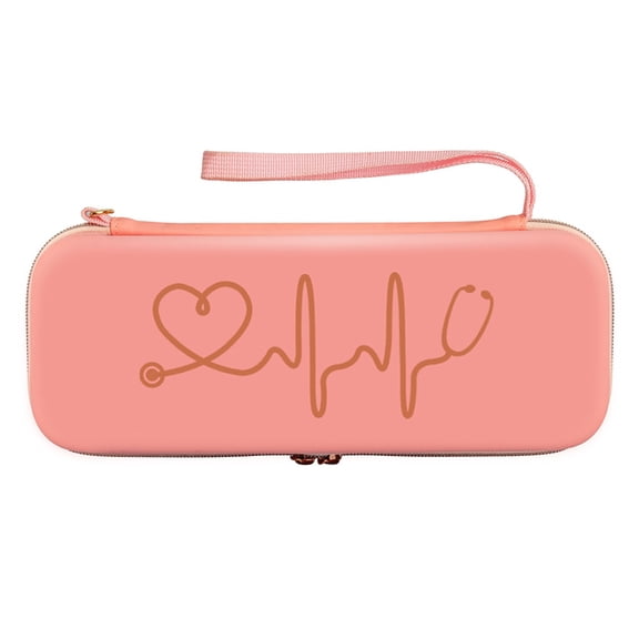 Stethoscope Storage Box EVA Portable Travel Carrying Case Pink