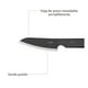 thumbnail image 3 of HUDSON VALLEY | Cuchillo Utilitario de Cocina 10.8 cm Acero Inoxidable, Hoja Filo Plano Ultra Afilado, Mango Ergonómico, Corte Preciso y Duradero, Cuchillo Profesional para Chef, Color Negro, 3 of 4