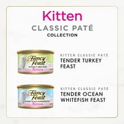 (2 pack) Purina Fancy Feast Classic Pate Kitten Food, Wet Cat Food, Salmon Primavera, 3 oz Cans (12 Pack)