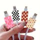thumbnail image 1 of 1 juego de lindas fundas protectoras for cables de datos con flores y frutas | adecuado for soporte de cable de carga de teléfono móvil Apple IOS | diseño anti-rotura, 1 of 2