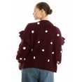 thumbnail image 2 of June + Vie Women's Plus Size Ruffle-Sleeve Cardigan, 2 of 3