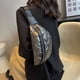 thumbnail image 5 of Bolso Riñonera informal con cinturón, bandolera acolchada de algodón, para viaje, para damas y niñas, 5 of 8
