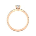 thumbnail image 4 of 1.00 Carat TW Diamond Solitaire Bridal Set Engagement Rings in 10k Rose Gold (G-H, I2), 4 of 5