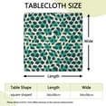 thumbnail image 2 of Leopard Pattern with Green and Black Spots Square Fitted Tablecloth with Elastic Edge,Square Table Cover,Washable Elastic Table Cover for Home Kitchen Party Decor 34"x34", 2 of 6
