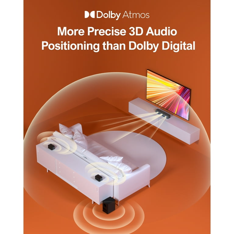 33% sur Barre de son Ultimea Poseidon D60 Kit de haut-parleurs pour caisson  de basses Dolby Atmos 5.1 Niveau surround réglable - Barre de son - Achat &  prix