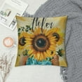 thumbnail image 2 of Nawypu  Summer Hello Sunshine Sunflower Yellow Throw Pillow Cover,Summer Flower Cushion Case for Sofa Couch, 2 of 5