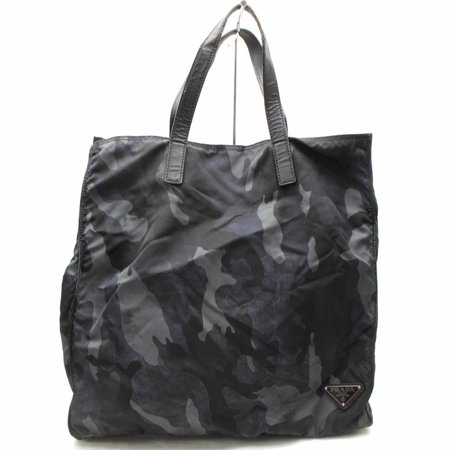 Prada Nylon Tote - Camouflage 867531 Black Nylon Tote