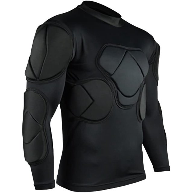 Men's Padded Football Protective Gear Set Training Suit for Soccer Basketball Paintball Rib Protector