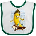 thumbnail image 3 of Inktastic Skateboarding Banana Funny Skater Boys or Girls Baby Bib, 3 of 4