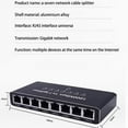 thumbnail image 5 of YongCo Gigabit Ethernet Splitter 7 Port RJ45 Networking Hubs Supports 1000Mbps Transmission Rate And Wide Compatibility, 5 of 9