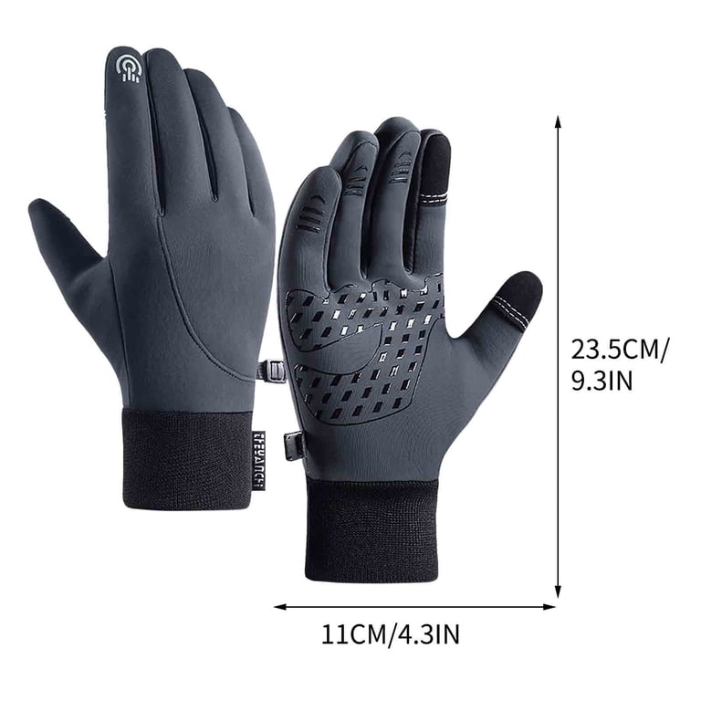KynciLOR Womens Winter Gloves Mens Thermal Gloves With Touchscreen Fingers Anti-Slip Grip For Runing Working Texing Driving, Black, Small, Gloves