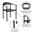 thumbnail image 2 of HERCULES Series 1000 lb. Capacity Black Plastic Cafe Stack Chair, 2 of 9