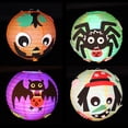 thumbnail image 1 of 4 Sets Handmade Craft Kit Light up Paper Lantern DIY Craft Kit for Halloween, 1 of 10