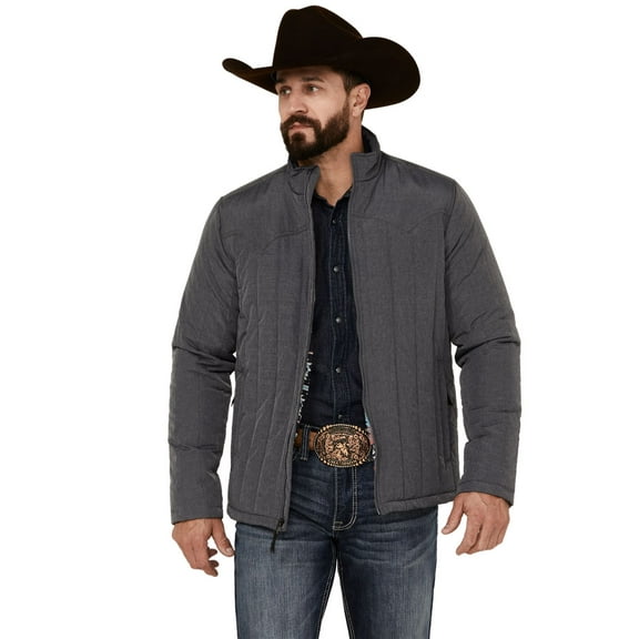 Cody James Men's After Party Lightweight Quilted Puffer Jacket Charcoal