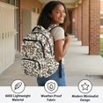 thumbnail image 4 of Chririnla Kawaii 17 Inch School Backpack with Camo Bow Pattern, Durable Multi Pocket Daypack for Daily Casual School Use, 4 of 10