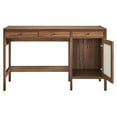 thumbnail image 5 of Capri 49" Wood Grain Office Desk in Walnut, 5 of 10
