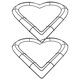 thumbnail image 1 of EXHUMKY 2Ud Aro Corazón De Hierro Negro Para Manualidades Decorativas De Guirnaldas Y Flores, 1 of 7