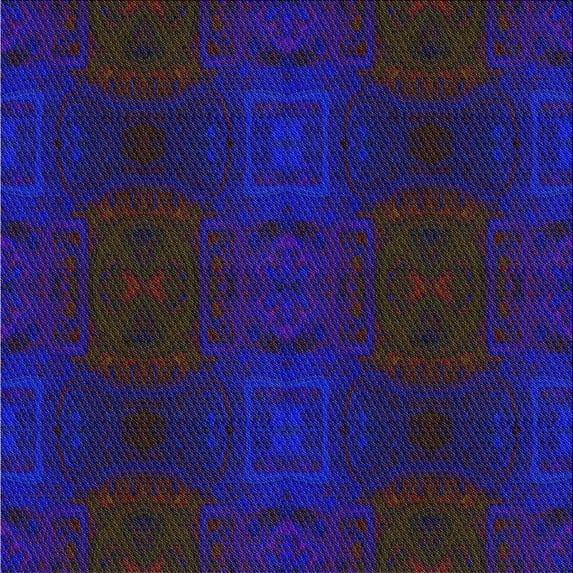 Ahgly Company Indoor Square Patterned Purple Novelty Area Rugs, 3' Square